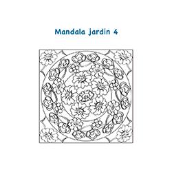 Mandala fleurs et arabesques