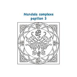 Mandala papillon art déco complexe