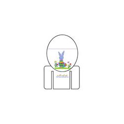 Marque verre petit lapin bleu