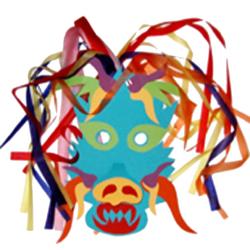 Masque de dragon chinois
