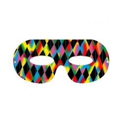 Masque d'Arlequin en carte à gratter