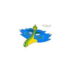 Masque Bec d'oiseau bleu modèle simple
