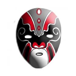 Masque chinois à peindre