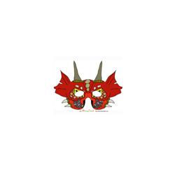 Imprimer le modèle du masque du dragon rouge
