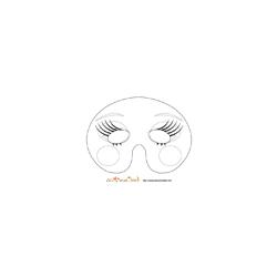 Imprimer le modèle du masque de fille