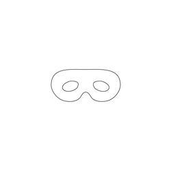 Masque aux grands yeux : imprimer le gabarit
