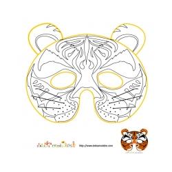 Coloriage des masques du carnaval