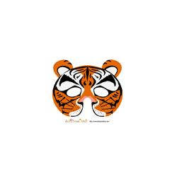 modèle du masque de tigre