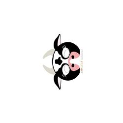 Modèle du masque de vache