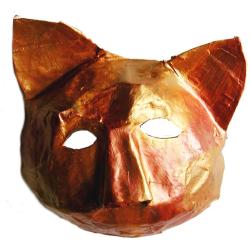 Masque de chat inspiré du carnaval de Venise