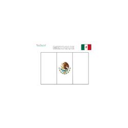 Coloriage du drapeau du Mexique