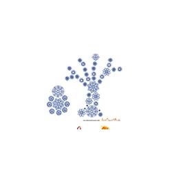 carte paysage d'hiver avec design flocon