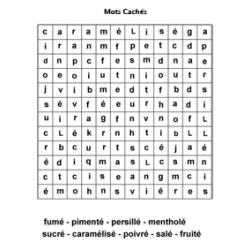 jeu de mots cachés