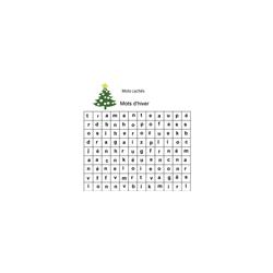 Mots cachés : les mots d'hiver