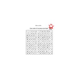 Mots cachés de Noël