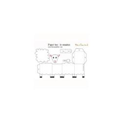 Mouton à imprimer pour faire un paper toy