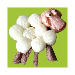 Mouton en PlayMais à plat