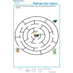 Exercice 1 : repérage dans l'espace labyrinthe 1