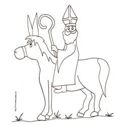 Coloriage de saint Nicolas