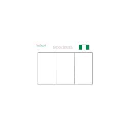 Coloriage du drapeau du Nigeria