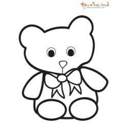 Petit nounours au gros noeud