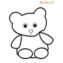 Nounours à colorier