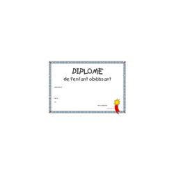 Diplôme enfant obéissant