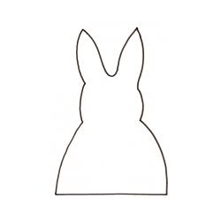Imprimer le modèle de chaussette lapin pour oeuf 
