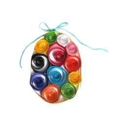oeuf deoratif en quilling