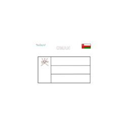 Coloriage du drapeau d'Oman