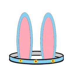Oreilles de lapin à colorier
