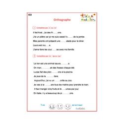 Orthographe CE2 : Exercice 1