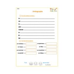 Exercices d'orthographe CM1 