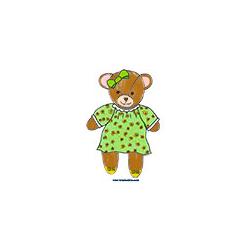 Modele de nounours fille a imprimer