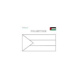 Coloriage du drapeau de la Palestine
