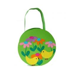 Fabriquer un panier de P&acirc;ques d&eacute;cor&eacute; de poussins et de fleurs