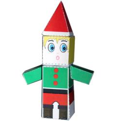 Lutin conte de fée paper toy