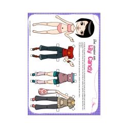 Paper doll Lily Candy a imprimer
