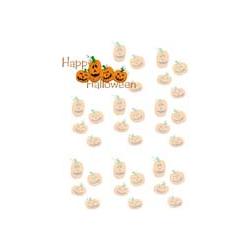 papier lettres Hallowween citrouille