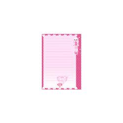 Papier a lettre rose pour les filles