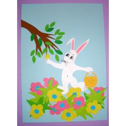 Collage d'un lapin de Pâques