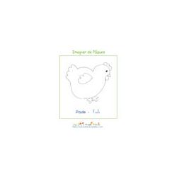 Imprimer le poussin de l'imagier de Pâques
