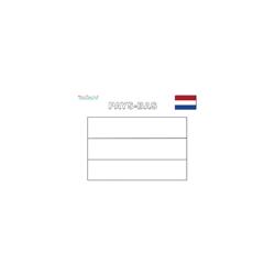 Coloriage du drapeau des Pays-Bas