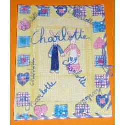 Protége cahier décoré de serviettes en papier