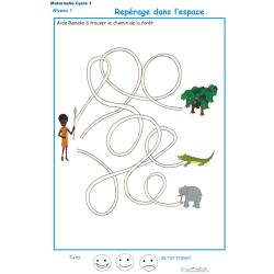 Imprimer le labyrinthe 1 sur le rep&eacute;rage dans l'espace
