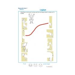 Exercice de logique : puzzle 2 assembler deux parties d'une image