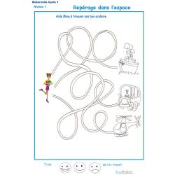 Imprimer le labyrinthe 3 sur le rep&eacute;rage dans l'espace