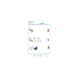 exercice 3 pour apprendre à compter de 1 à 3 