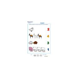 exercice 6 pour compter de 1 à 4 