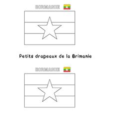 Mini drapeaux de la Birmanie